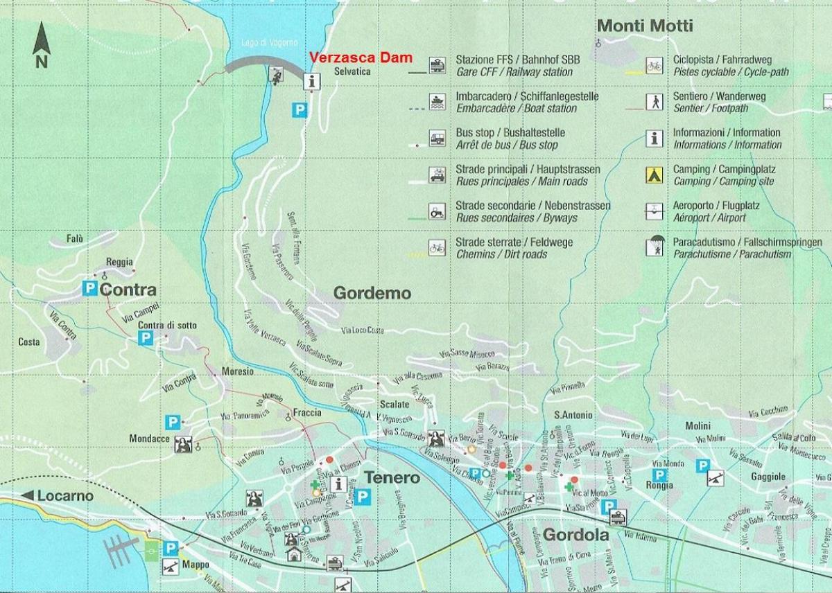 карта на къмпинг Швейцария