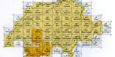 Карта на Швейцария Пощенски код