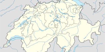 Карта на Швейцария векторна карта 