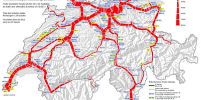 Карта на Швейцария винетка