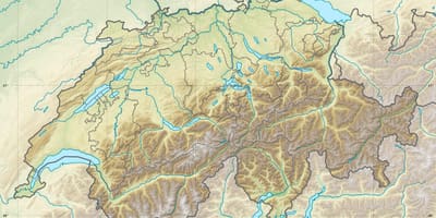 Карта на Швейцария облекчение