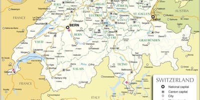 Карта На Швейцария
