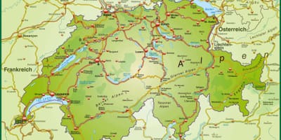 Карта улица картата Базел, Швейцария