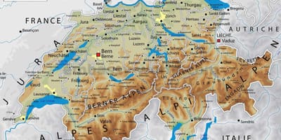 Швейцария география на картата